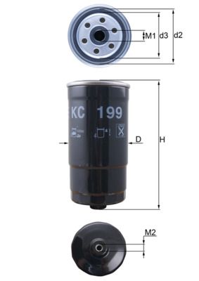 Filtr paliwa KNECHT KC 199