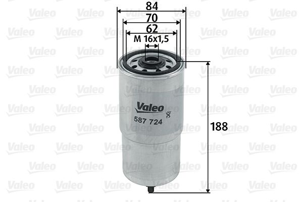 Filtr paliwa VALEO 587724