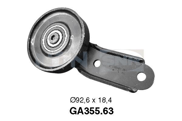 Rolka napinacza, pasek klinowy wielorowkowy SNR GA355.63