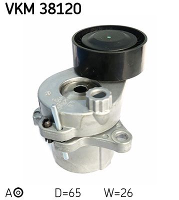 Rolka napinacza, pasek klinowy wielorowkowy SKF VKM 38120