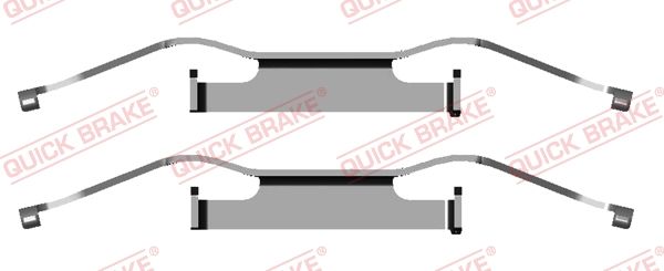Zestaw akcesoriów, klocki hamulcowe QUICK BRAKE 109-1680