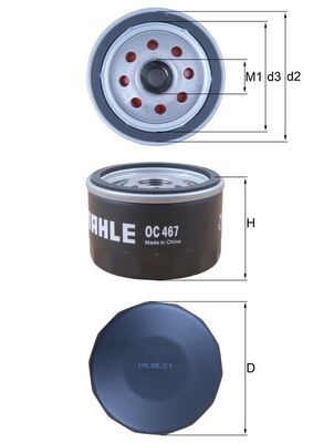 Filtr oleju MAHLE OC467