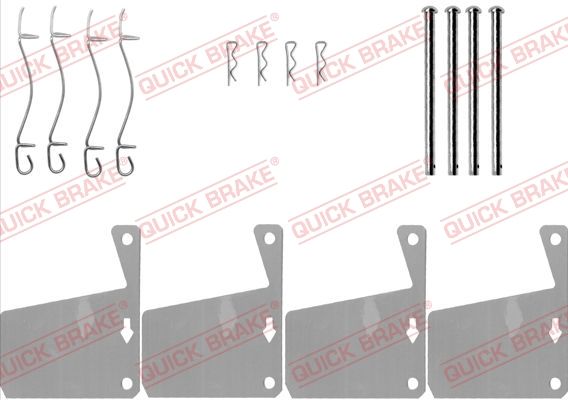 Zestaw akcesoriów, klocki hamulcowe QUICK BRAKE 109-0910
