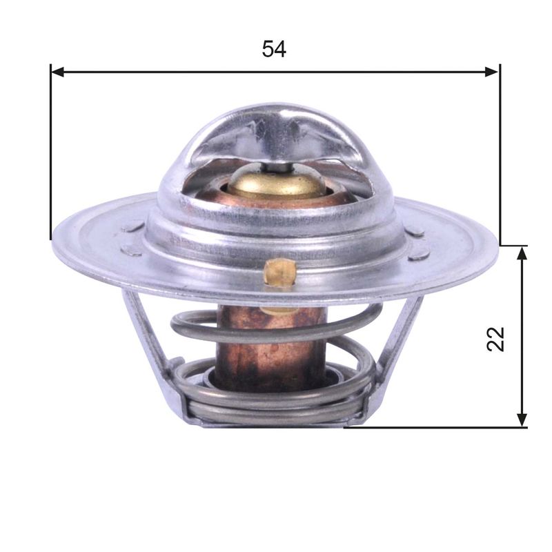 Termostat, płyn chłodzący GATES TH12888G1