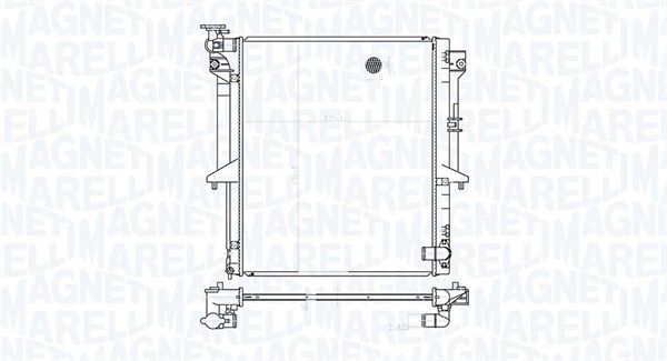 Chłodnica, układ chłodzenia silnika MAGNETI MARELLI 350213177300
