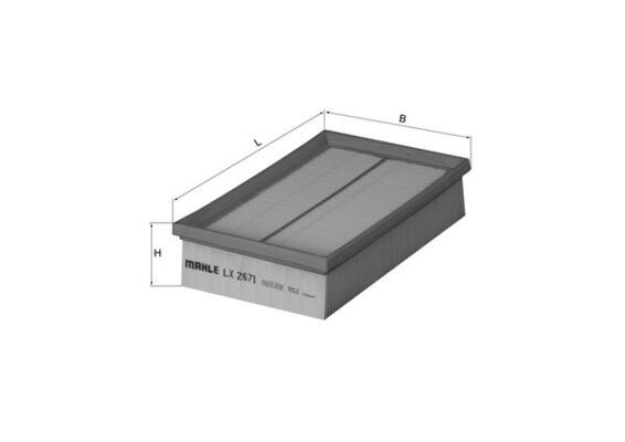 Filtr powietrza MAHLE LX2671