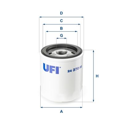 Filtr paliwa UFI 24.370.00