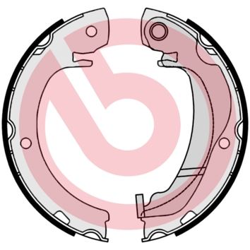 Zestaw szczęk hamulcowych, hamulec postojowy BREMBO S 83 561