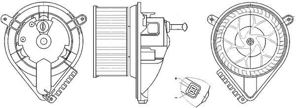 Wentylator wewnętrzny MAHLE AB271000S