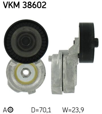 Rolka napinacza, pasek klinowy wielorowkowy SKF VKM 38602