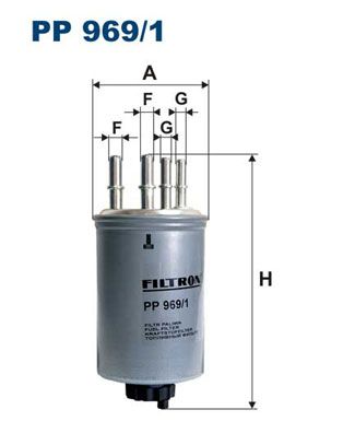 Filtr paliwa FILTRON PP 969/1