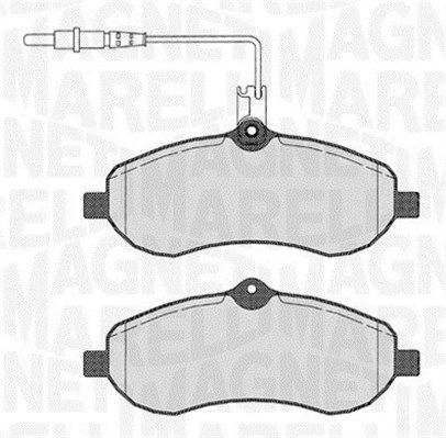 Zestaw klocków hamulcowych, hamulce tarczowe MAGNETI MARELLI 363916060193