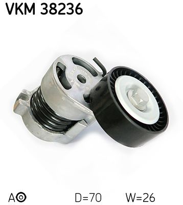 Rolka napinacza, pasek klinowy wielorowkowy SKF VKM 38236
