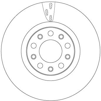 Tarcza hamulcowa TRW DF6590S