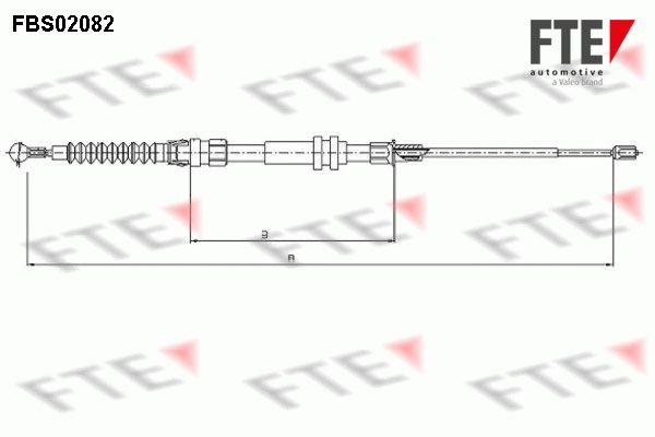 Cięgło, hamulec postojowy FTE FBS02082