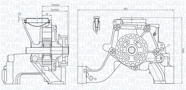 Pompa oleju MAGNETI MARELLI 351516000081