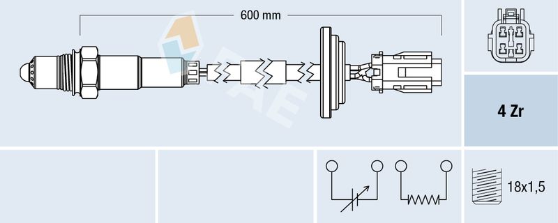 Sonda lambda FAE 77701