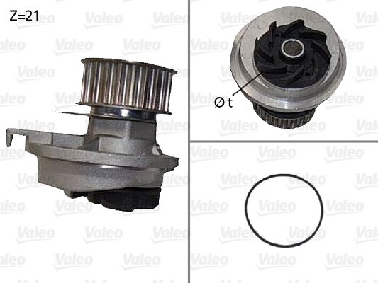 Pompa wody, chłodzenie silnika VALEO 506087