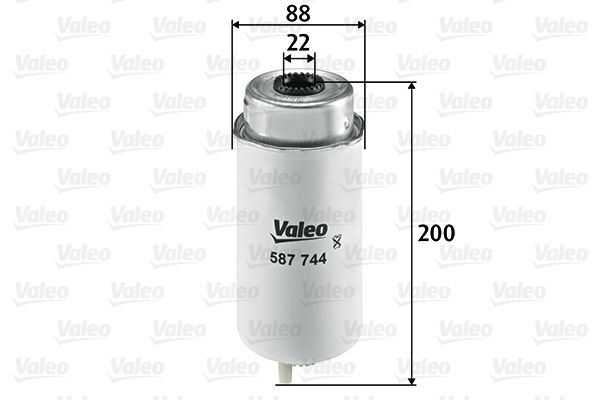 Filtr paliwa VALEO 587744