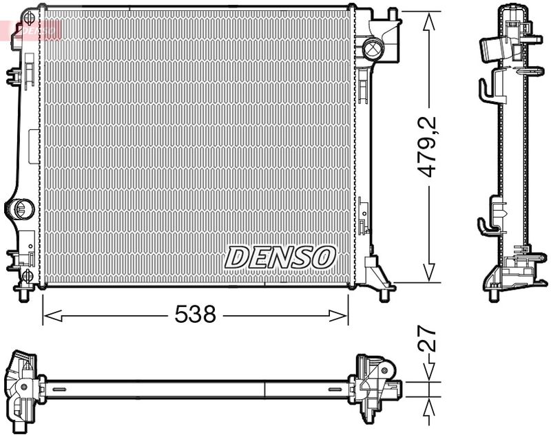 Chłodnica, układ chłodzenia silnika DENSO DRM46064