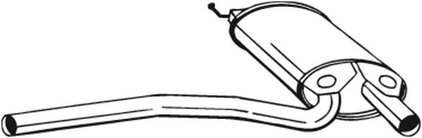 Tłumik środkowy BOSAL 105-563