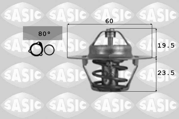 Termostat, płyn chłodzący SASIC 3306058