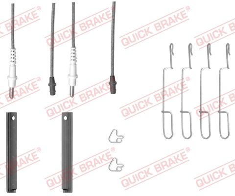 Zestaw akcesoriów, klocki hamulcowe QUICK BRAKE 109-1280X
