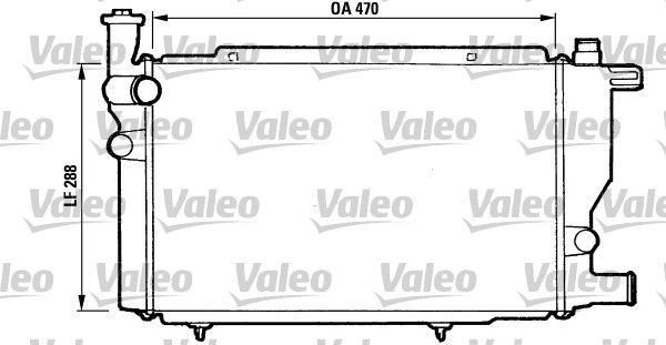 Chłodnica, układ chłodzenia silnika VALEO 810892