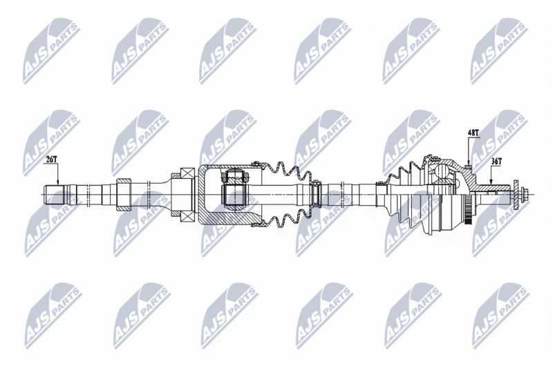 Wał napędowy NTY NPW-VV-129