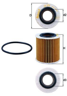 Filtr oleju KNECHT OX 834D