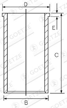 Tuleja cylindrowa GOETZE ENGINE 14-024670-00