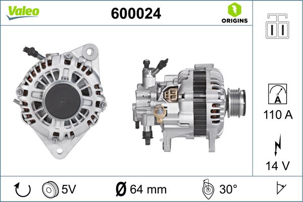 Alternator VALEO 600024