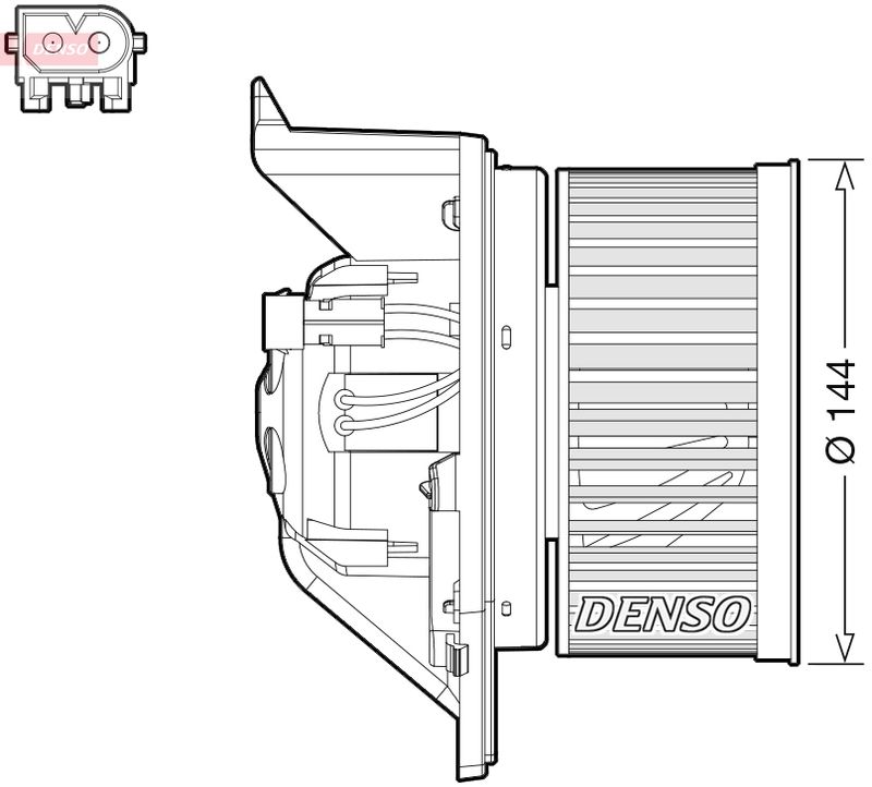 Wentylator wewnętrzny Denso DEA05005