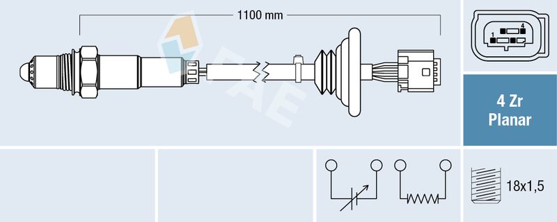 Sonda lambda FAE 77646