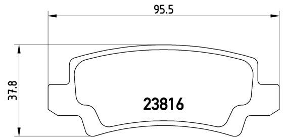 Zestaw klocków hamulcowych, hamulce tarczowe BREMBO P 83 065