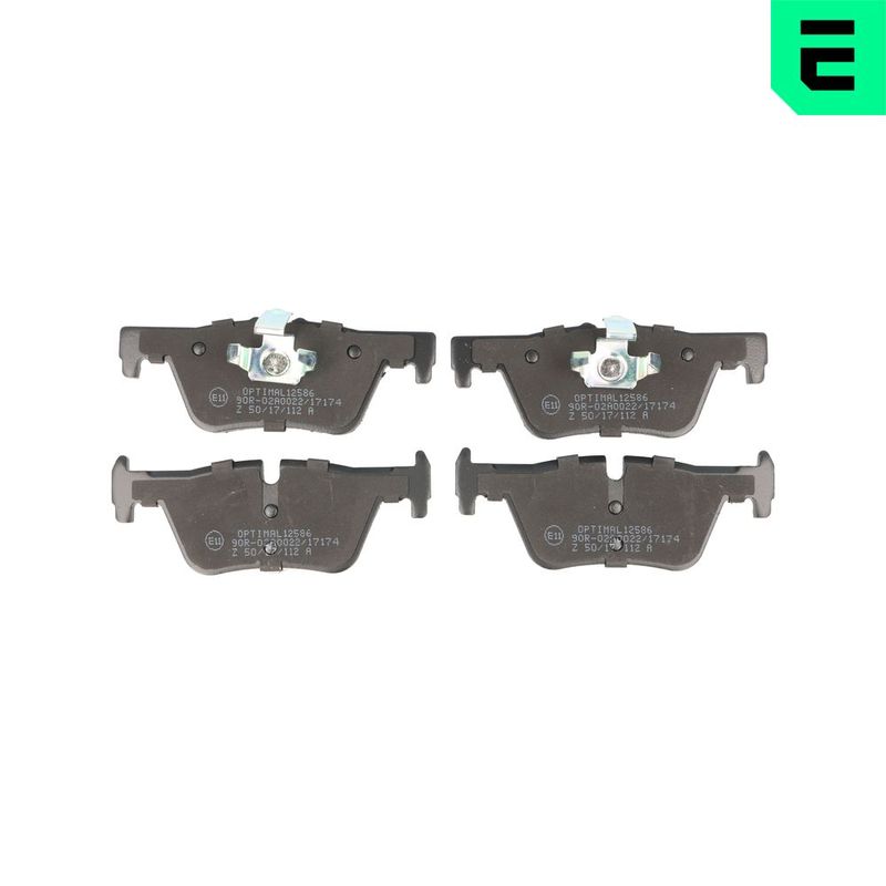 Zestaw klocków hamulcowych, hamulce tarczowe Optimal BP-12586