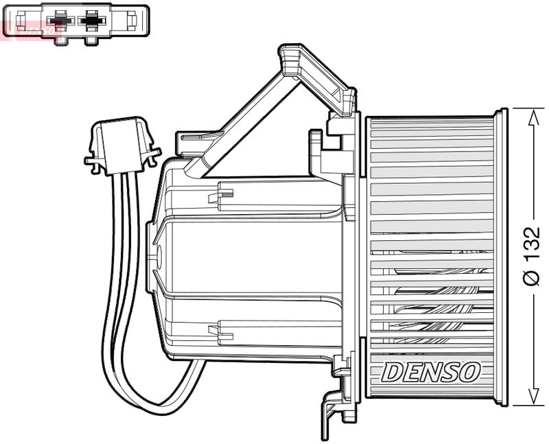 Wentylator wewnętrzny Denso DEA02009