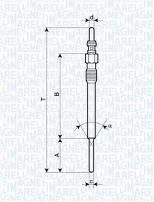 Świeca żarowa MAGNETI MARELLI 062900090304