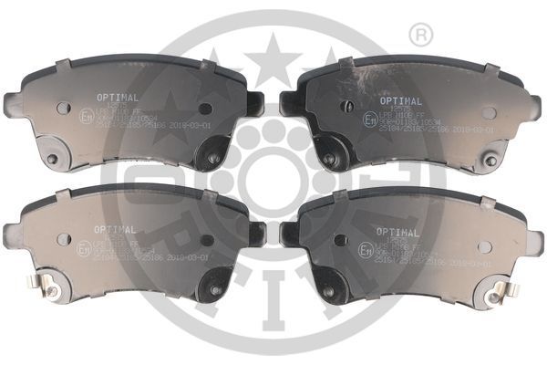 Zestaw klocków hamulcowych, hamulce tarczowe OPTIMAL BP-12575