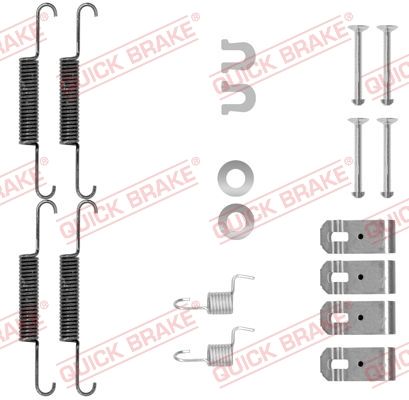 Zestaw akcesoriów, szczęki hamulcowe hamulca postojowego QUICK BRAKE 105-0895