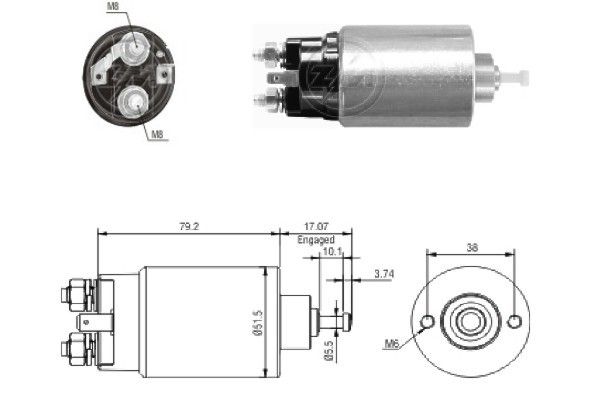Włącznik elektromagnetyczny, rozrusznik ERA ZM769