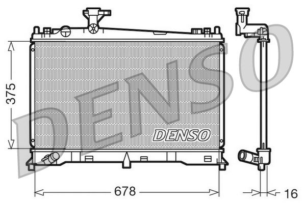 Chłodnica, układ chłodzenia silnika DENSO DRM44010
