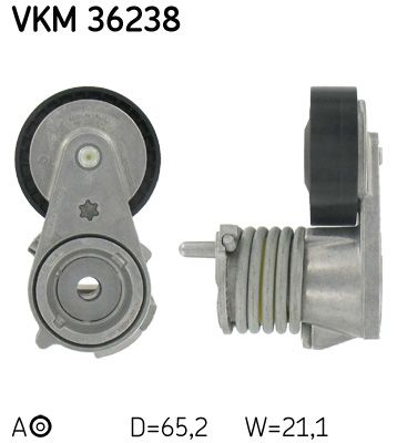 Rolka napinacza, pasek klinowy wielorowkowy SKF VKM 36238