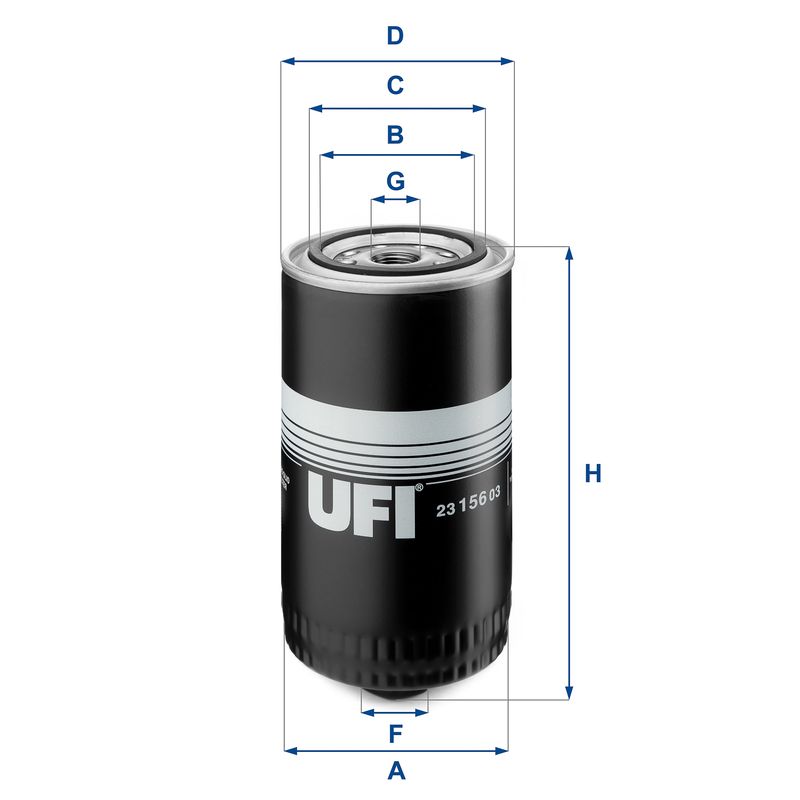 Filtr oleju UFI 23.156.03