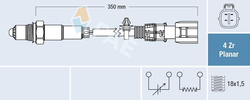 Sonda lambda FAE 77635