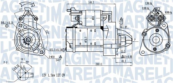 Rozrusznik MAGNETI MARELLI 063721527010