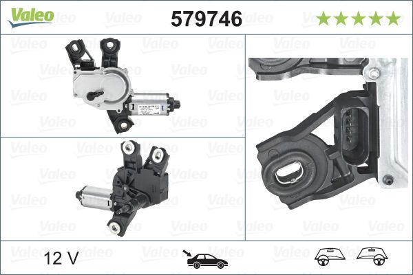 Silnik wycieraczek VALEO 579746