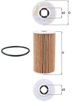 Filtr oleju MAHLE OX1138D