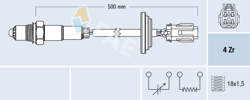 Sonda lambda FAE 77707