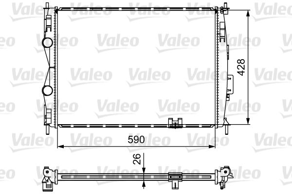 Chłodnica, układ chłodzenia silnika VALEO 735116